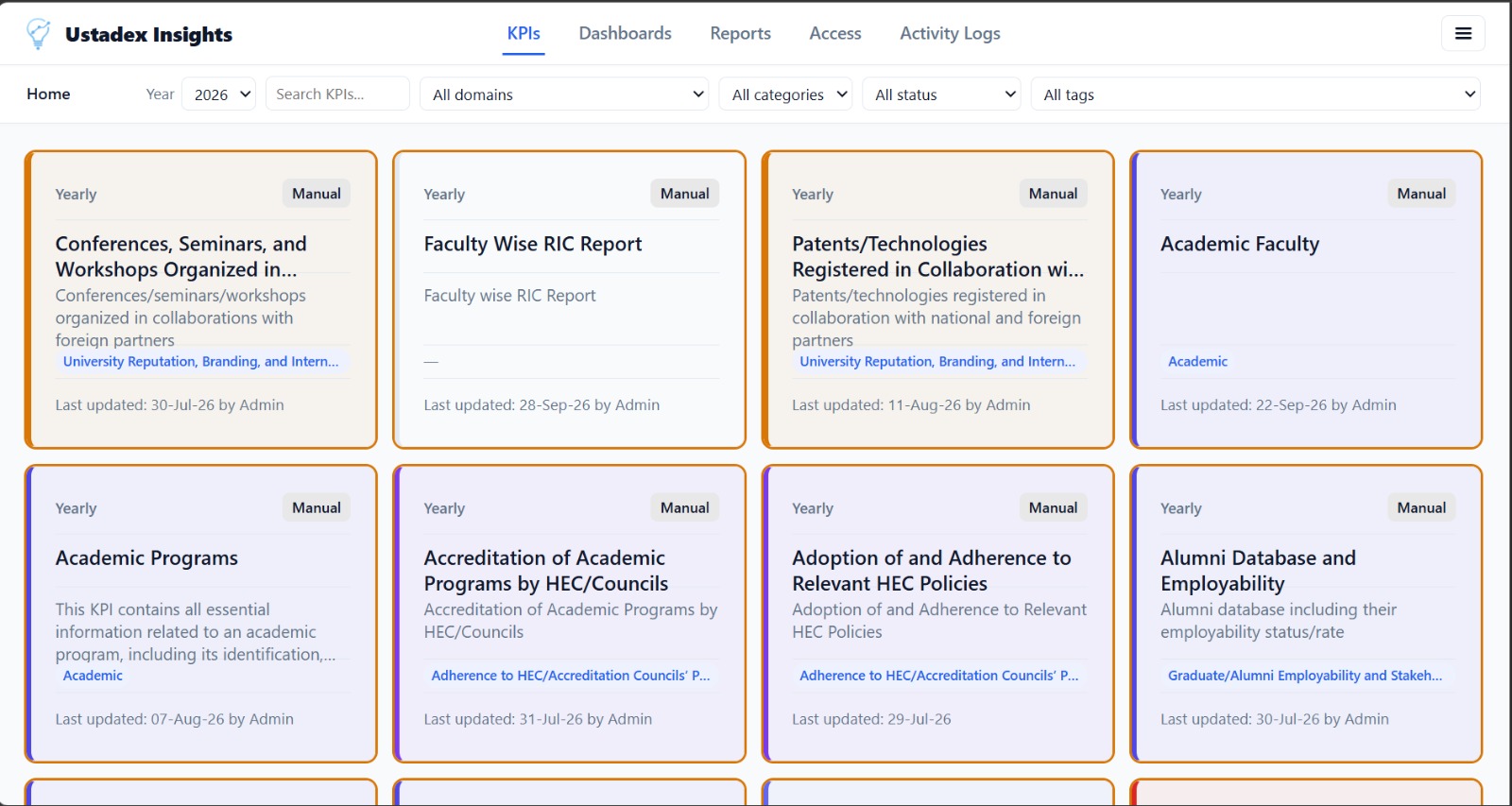 Ustadex Interface Gallery